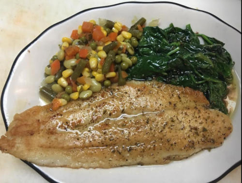 photo of Basa (a type of fish) and Veggies  Special
